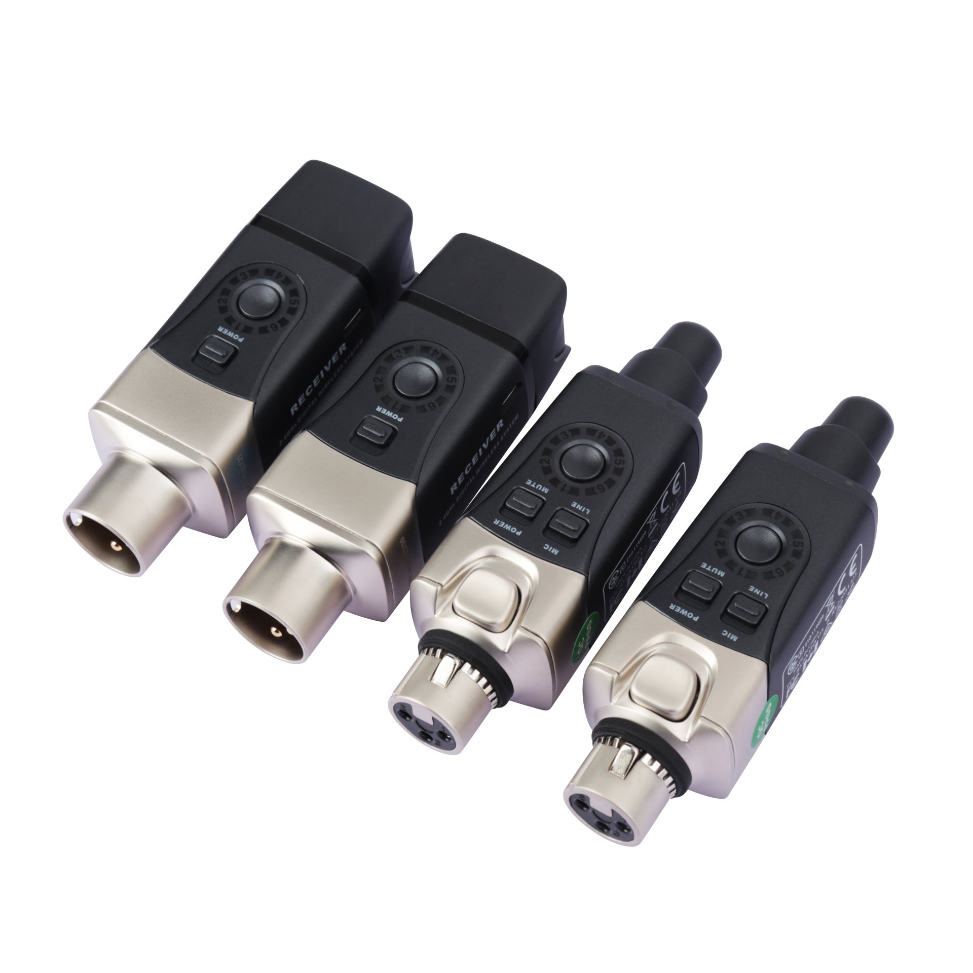 Xvive U3D dubbel draadloos systeem voor handheld microfoons