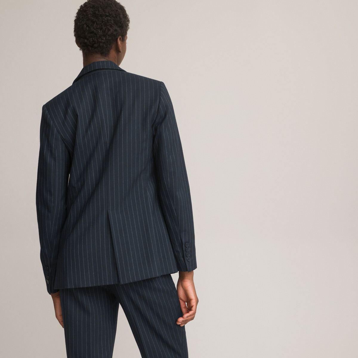 COLEÇÃO LA REDOUTE<br>Blazer de corte reto, listras de tênis