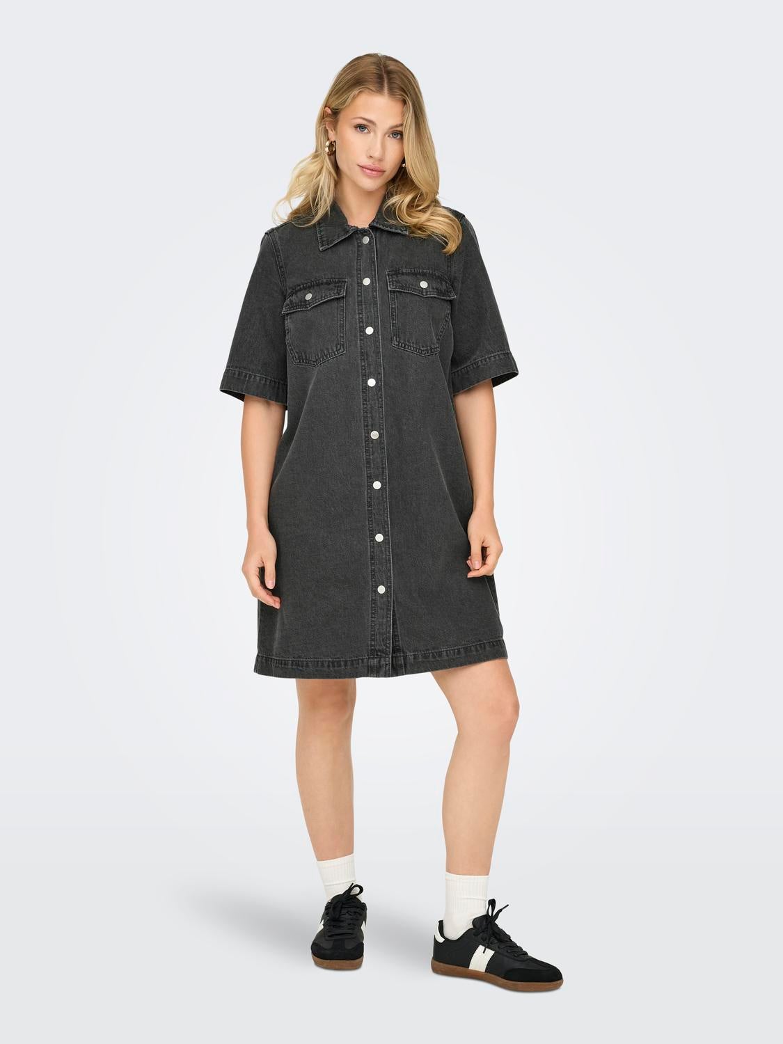 ONLBELLE Kurzes Kleid Washed Black
