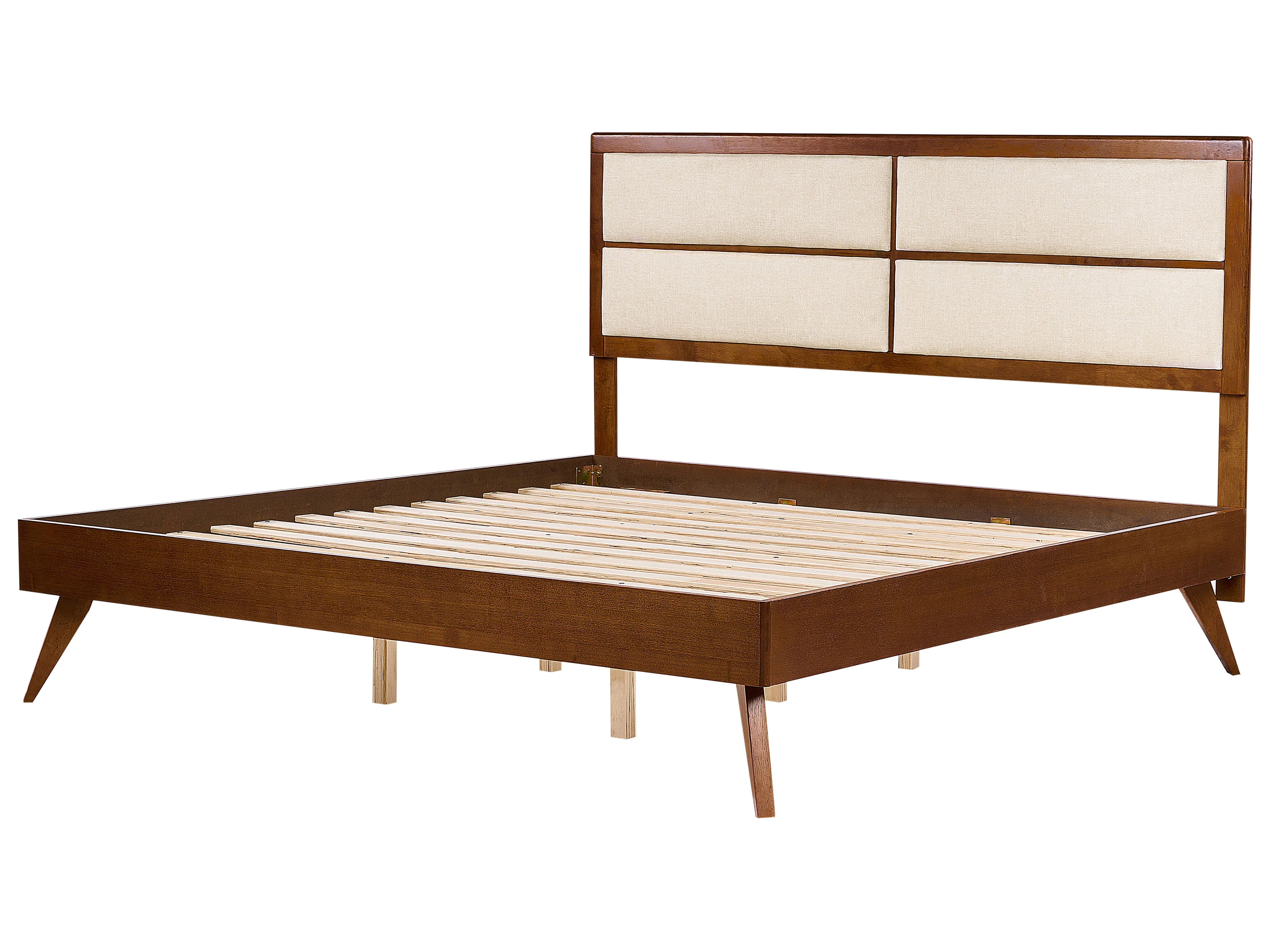 Bed POISSY 180 x 200 cm Donker essenhout