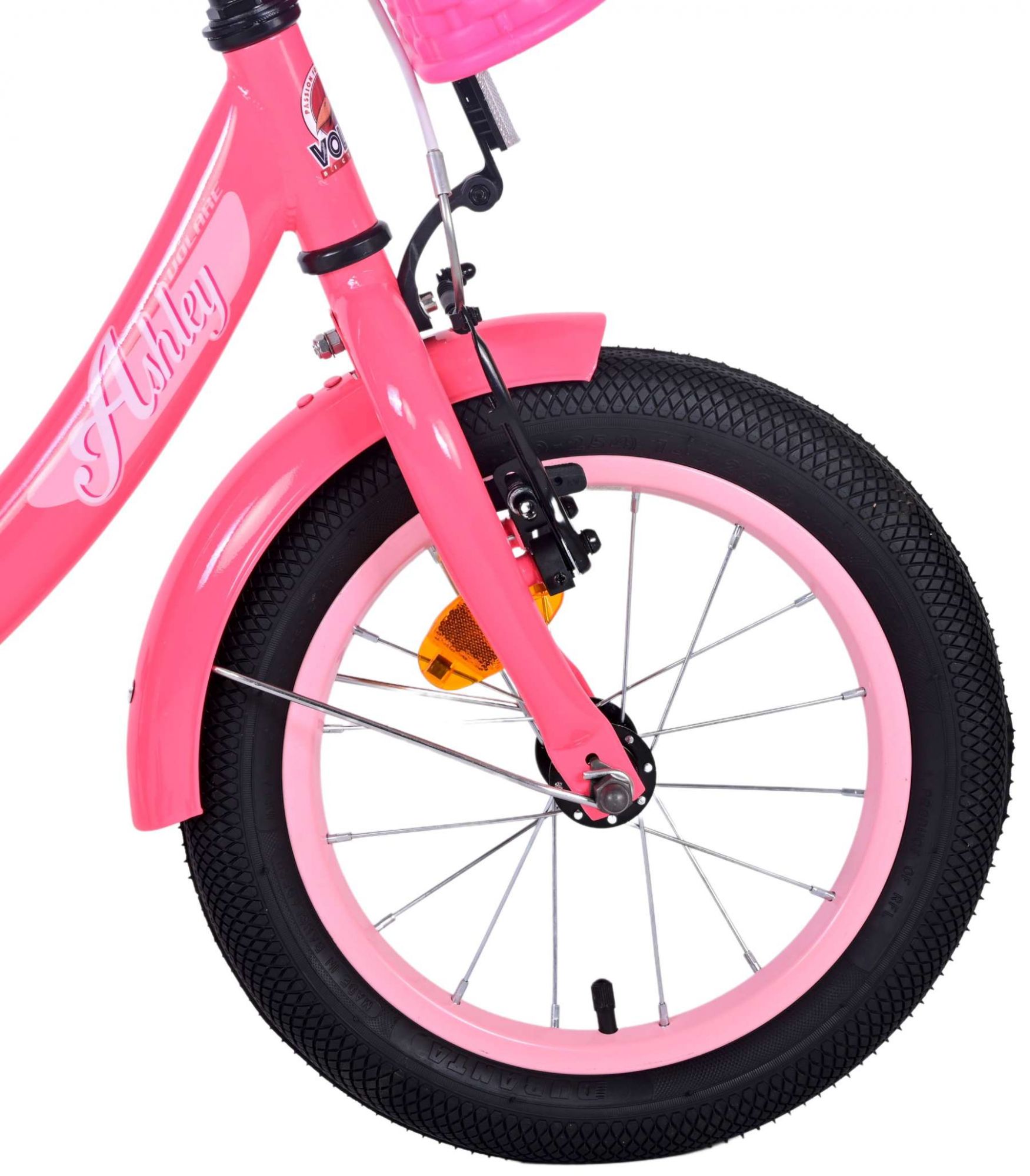 TPFSports Ashley Kinderfahrrad - Mädchen - 14 Zoll - Rücktritt + Handbremse - Weiß