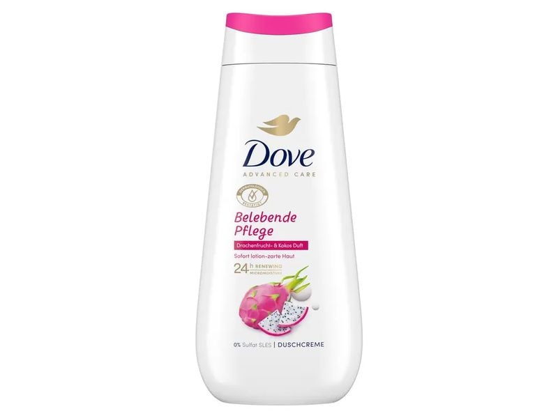 Dove Duschcreme Drachenfrucht und Kokos 225 ml Pflegedusche sorgt für zarte Haut nach nur einer Dusche