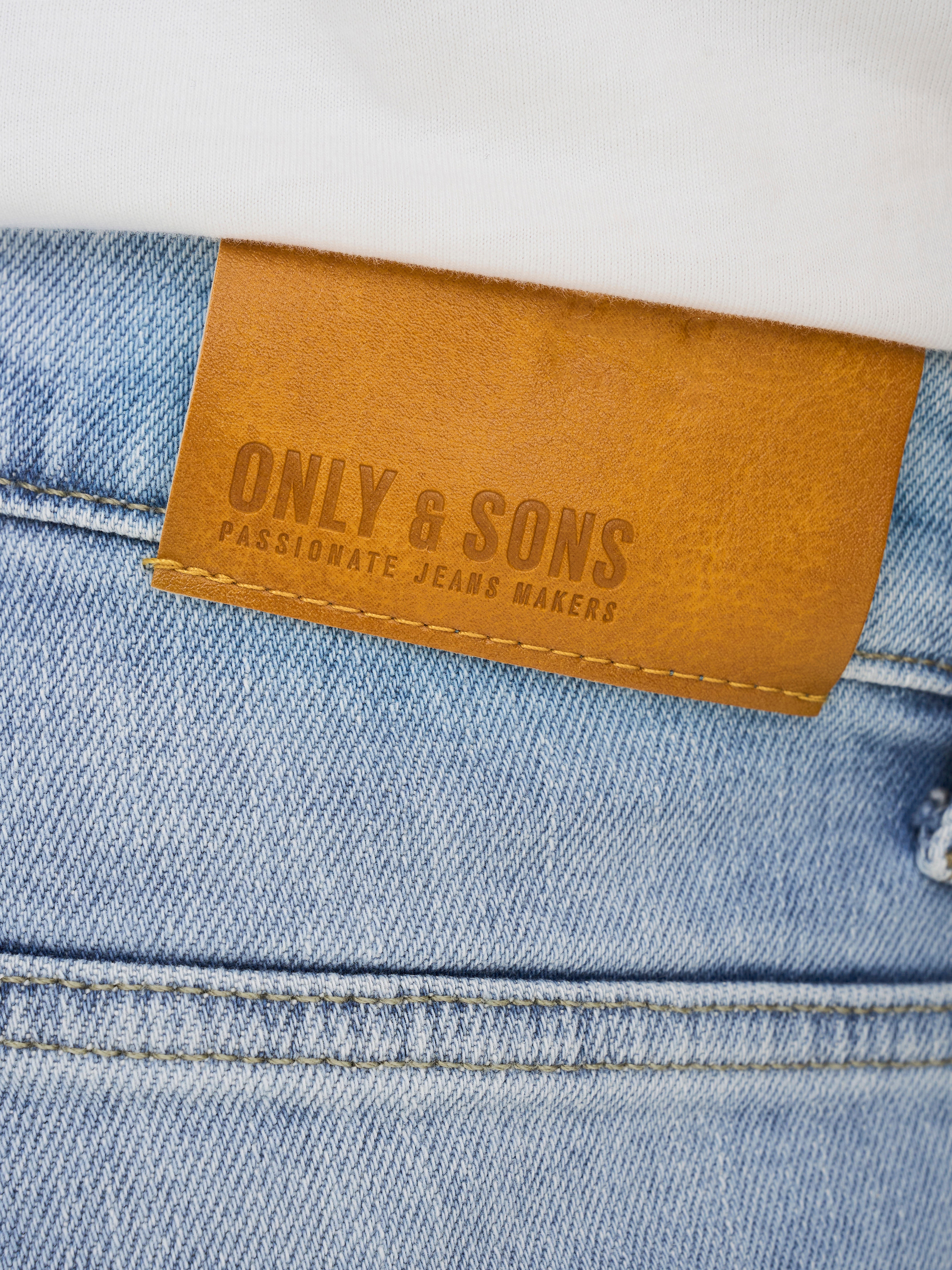 ONSWEFT Mittlere Taille Normal geschnitten Jeans Light Blue Denim