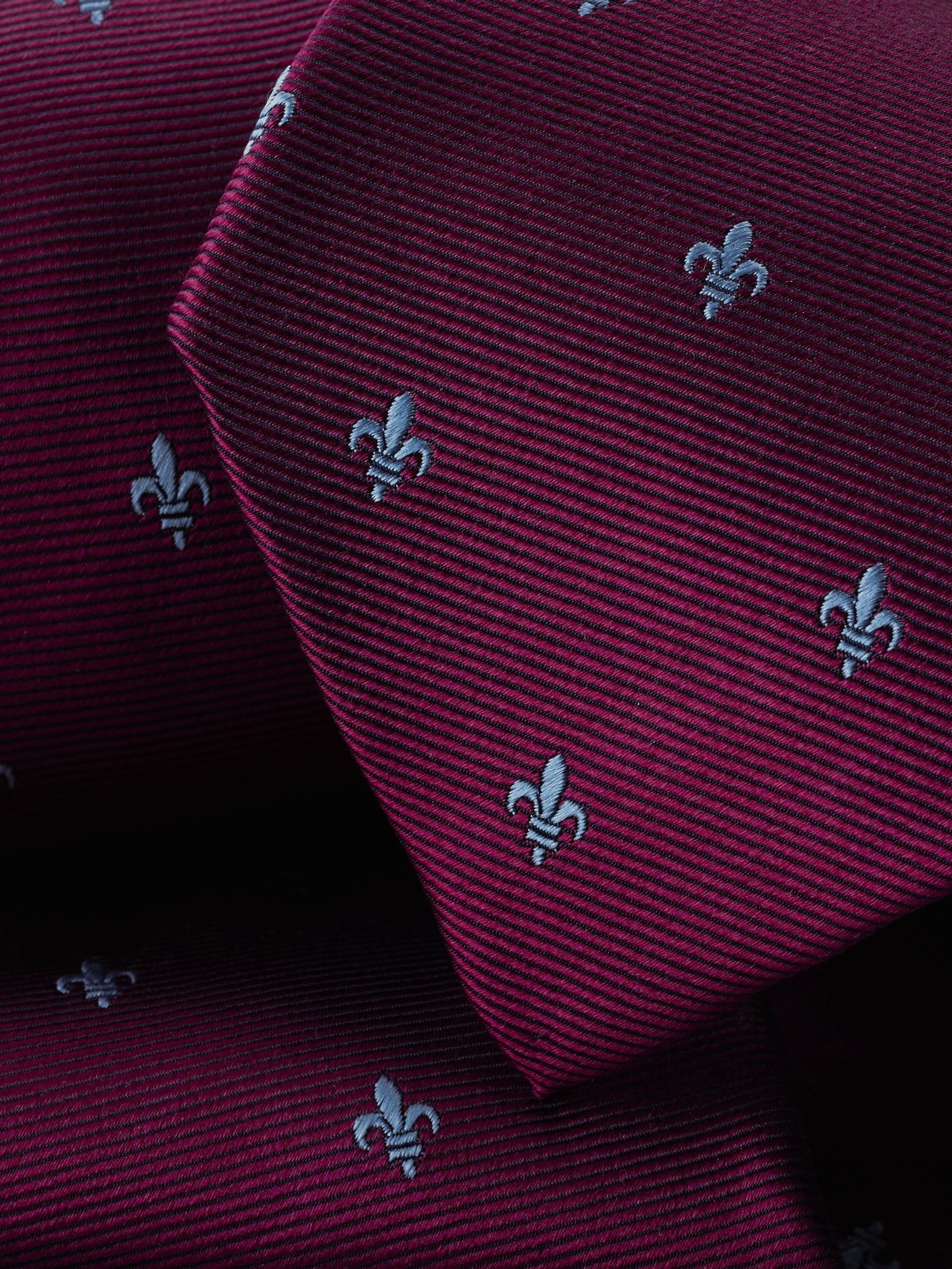 Charles Tyrwhitt Fleur De Lys vlekbestendige zijden stropdas
