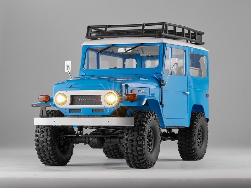 FMS Scale Crawler Toyota Land Cruiser FJ40 Blau, ARTR, 1:10 Detailgetreuer Scaler mit ABS-Hardbody