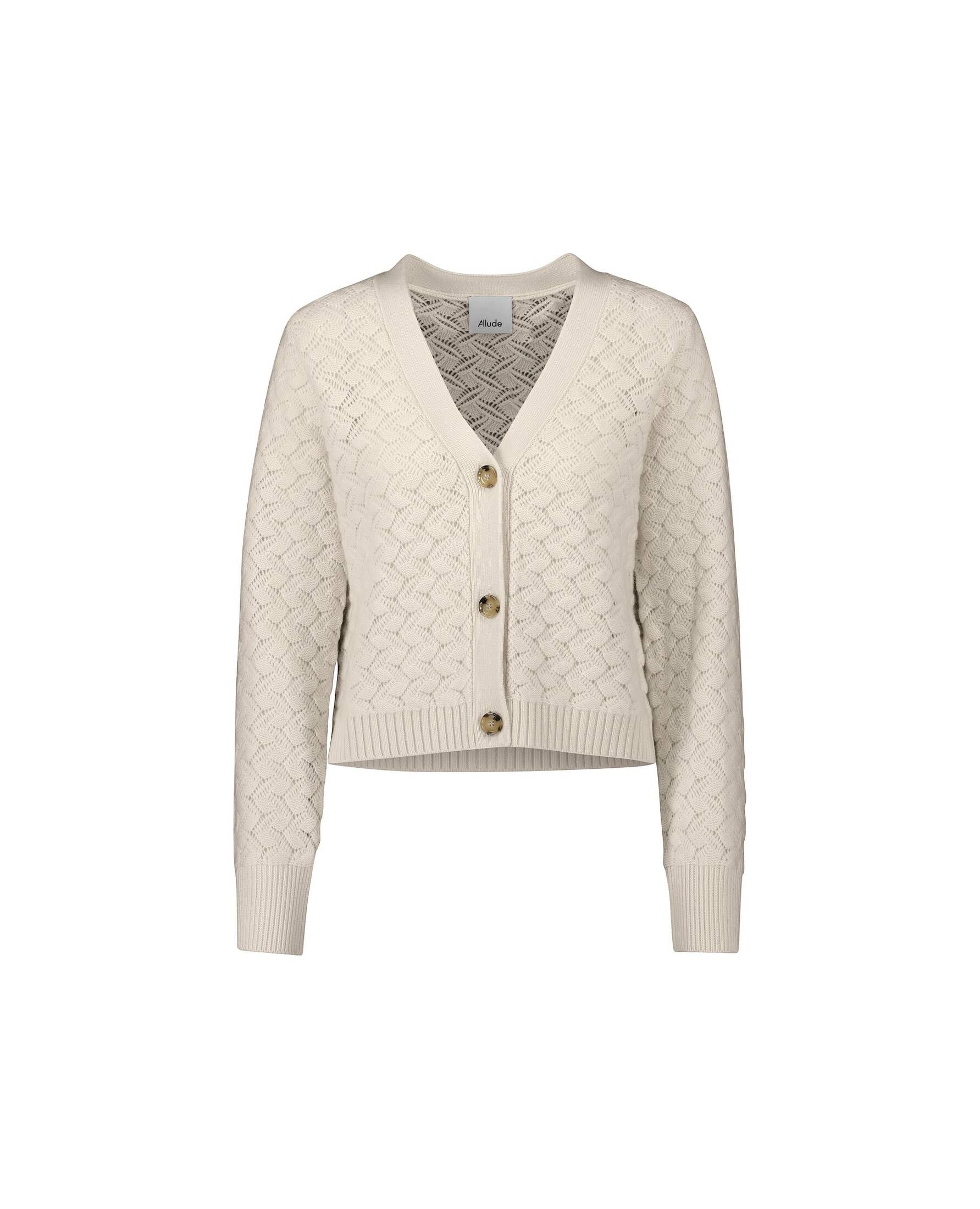 Allude| Damen Cardigan aus Schurwolle-Kaschmirmix