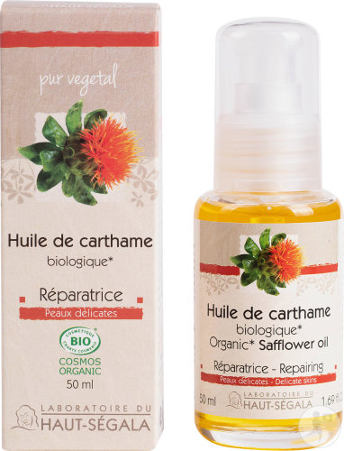 Laboratoire Du Haut-Ségala Huile De Carthame Réparatrice Peaux Délicates Bio 50ml