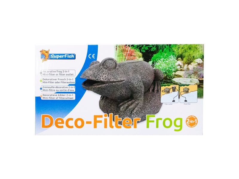 SuperFish Deko-Filter Frosch Dekorative Filter-Figur