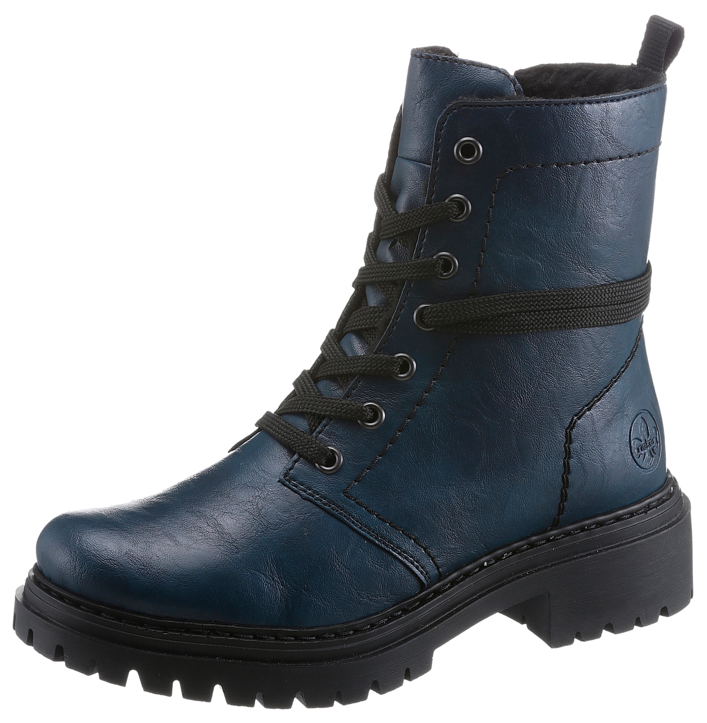 Rieker Winterstiefelette  mit schaftumspielender Schnürung