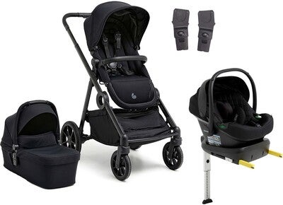 Beemoo Pro Multi 2 Duovogn inkl Route i-Size Babybilstol & Base, Coffee Black/Black Stone