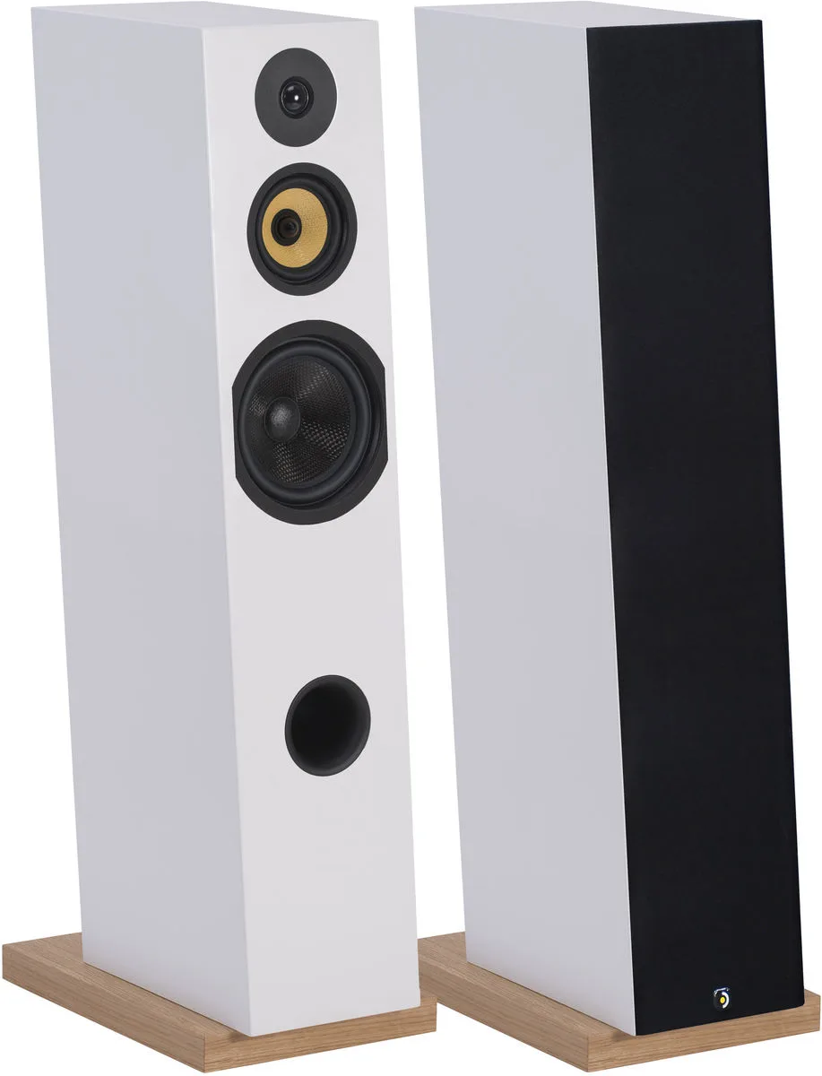 Davis Acoustics Courbet N°8 Blanc satiné (la paire) Enceintes colonne