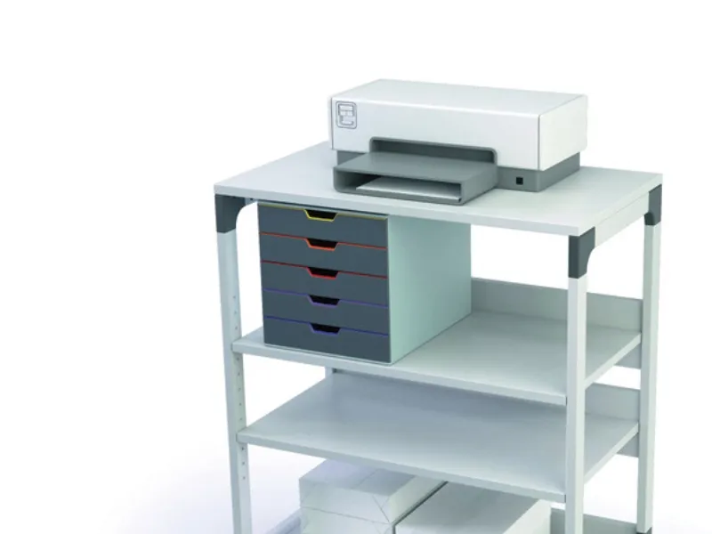 Rullebord Durable® 3711-10, på hjul, grå