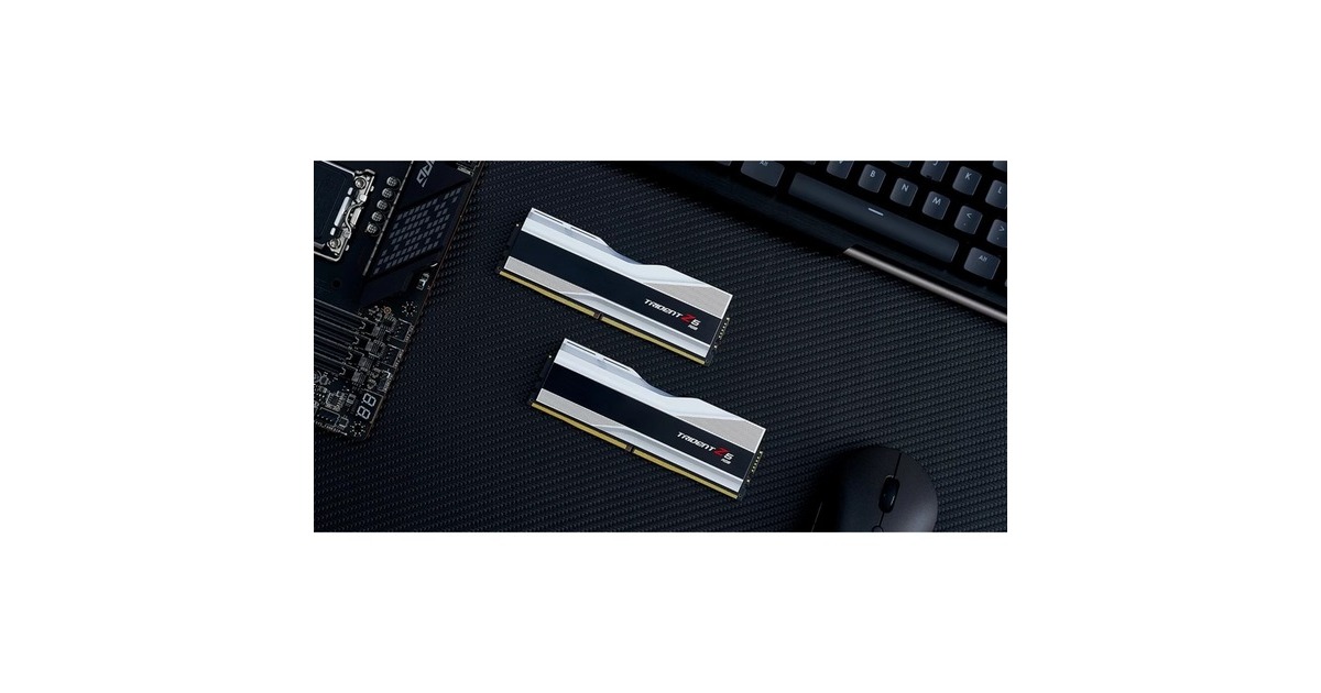 G.Skill64 GB DDR5-6400 Kit werkgeheugen  (Zilver/zwart, F5-6400J3239G32GX2-TZ5RS, Trident Z5 RGB, XMP)