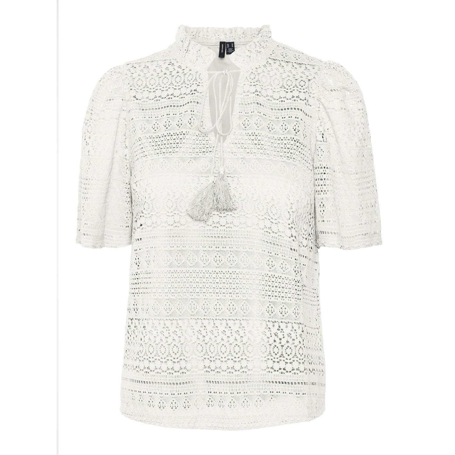Vero Moda  Honey Lace Short Sleeve Tassel Top