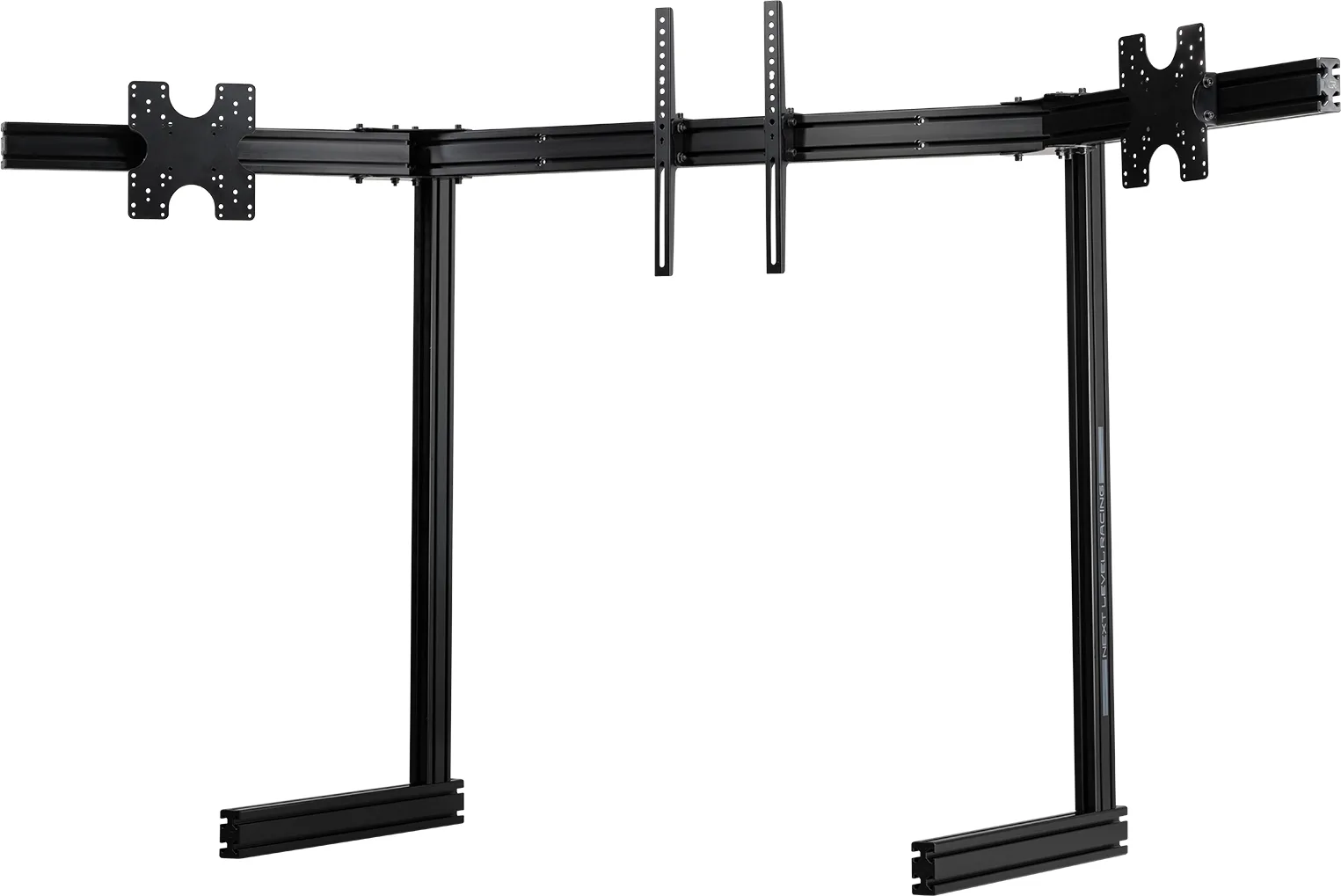 Next Level Racing Elite Free Standing Triple Monitor Stand Black Edition Supports TV