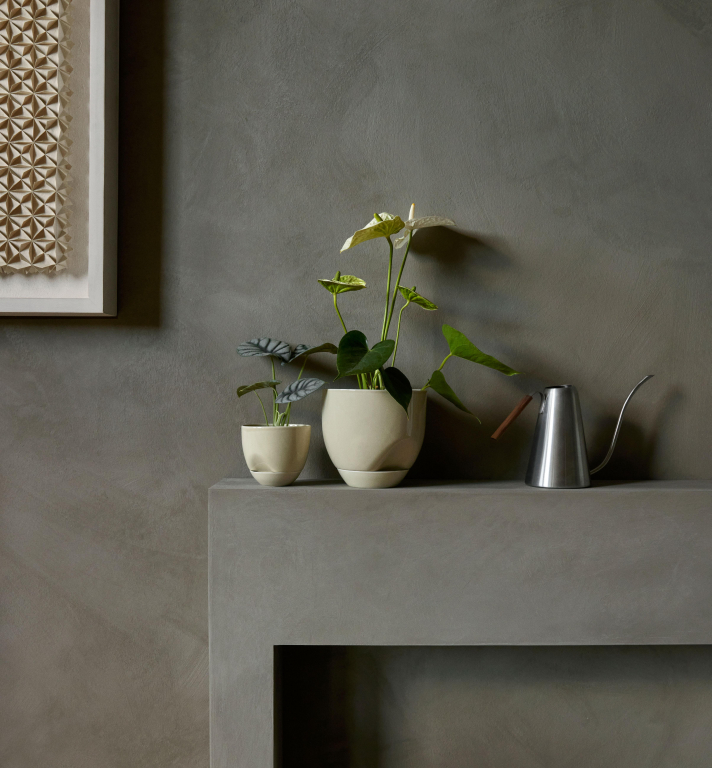 Audo Copenhagen Hydrous bloempot small Ø12 Ashen