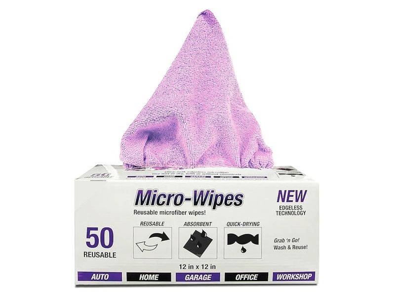 Haushaltsware Mikrofaser-Reinigungstuch Box, 50 Stück, Rosa Mikrofasertuch Set