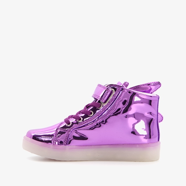 Blue Box meisjes sneakers met lichtjes paars