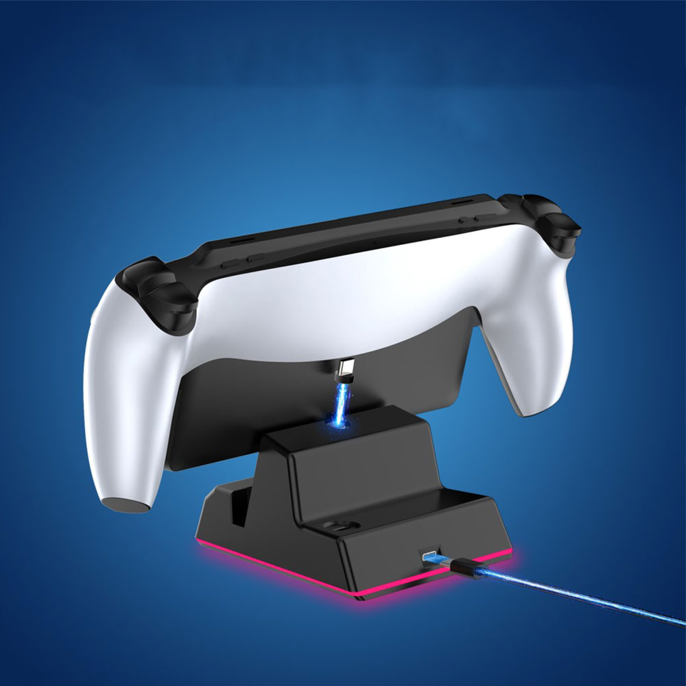PlayStation Portal Remote Player Ladestation Charging Dockingstation mit RGB LED - Schwarz