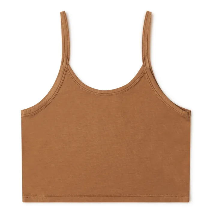 Matona Débardeur Cropped Coton Bio - Collection Femme  | Caramel