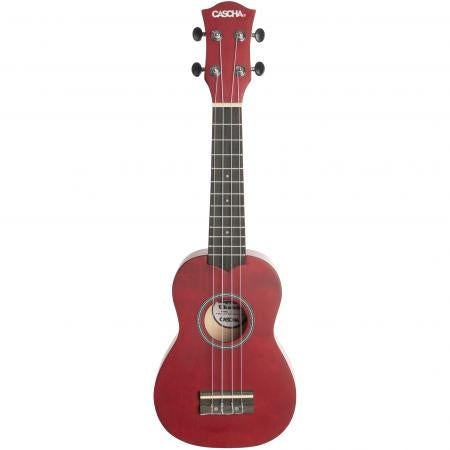Cascha HH 3970 NL sopraan ukelele set rood (Nederlands)