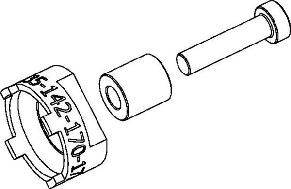 SPEEDHUB RITZELABNEHMER für 135142170177mm Naben, Modell 2016  schwarz