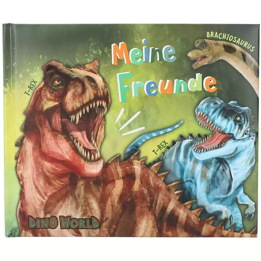Depesche Freundebuch Dino World 17,5 x 21 x 1,5 cm bunt