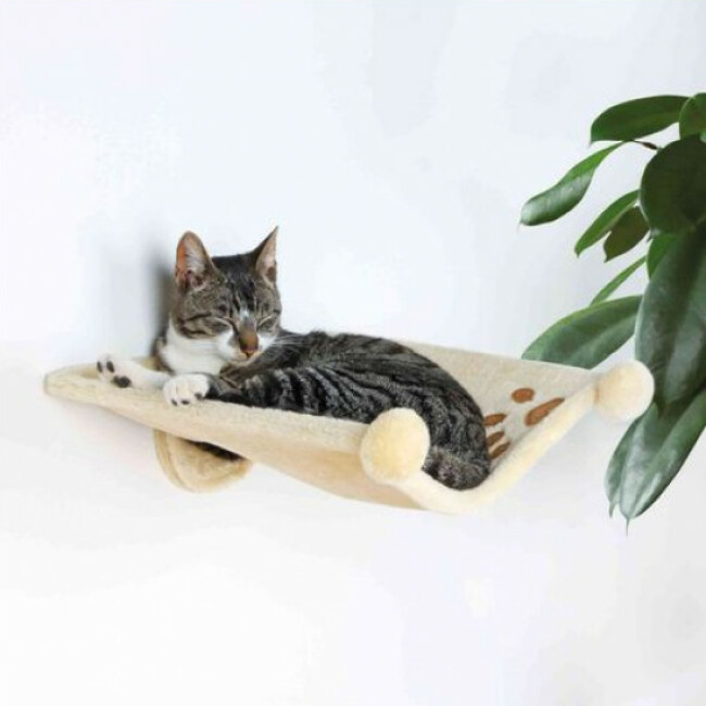 Hamac mural en peluche Trixie pour chat