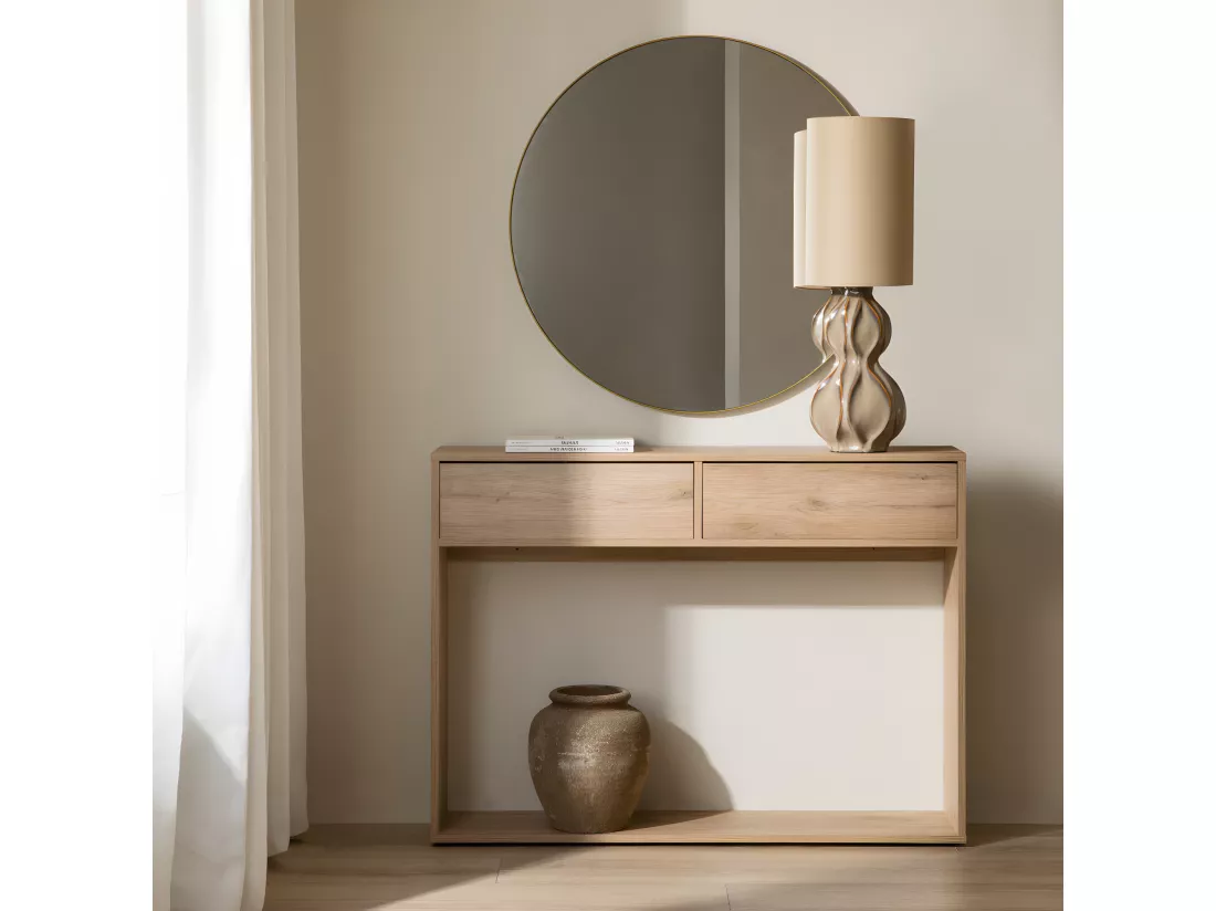 Console mélamine 81 cm x 110 cm-Hegas