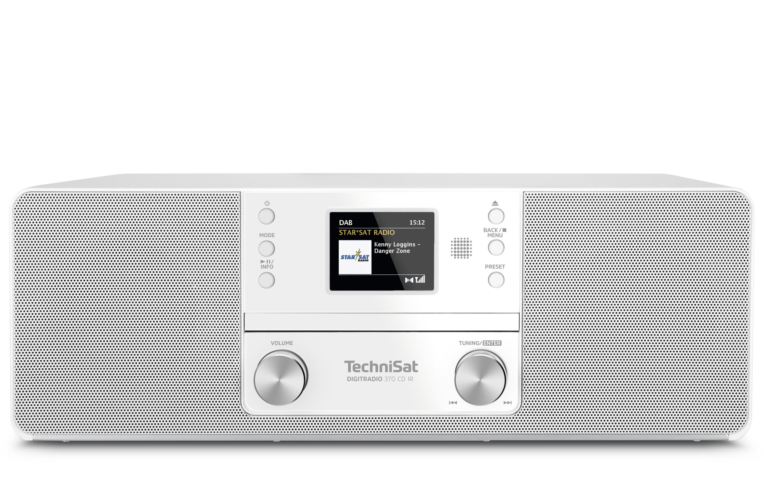 DAB+ Radio DigitRadio 370 CD IR Weiss<br>DAB+/UKW/Internet-Stereoradio mit CD-Player und App-Steuerung