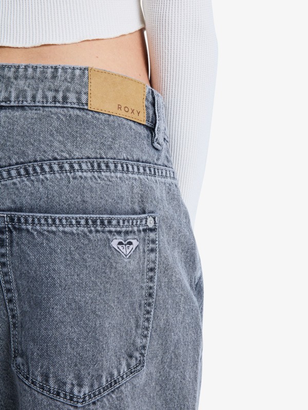 Laidback Low Lava Jeans à coupe ample Noir Femme