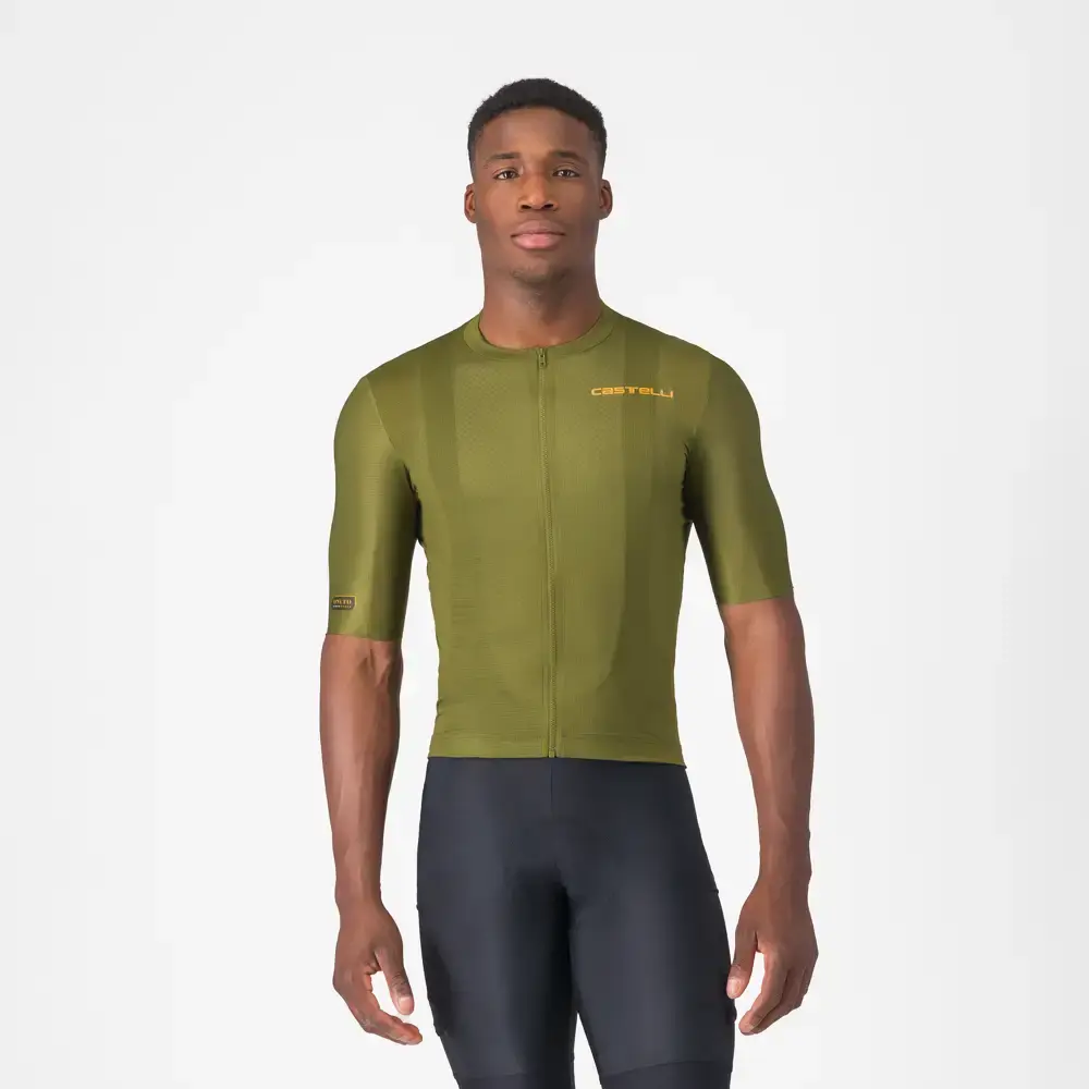 Castelli Unlimited Entrata 3 Fietsshirt Korte Mouwen Groen Heren