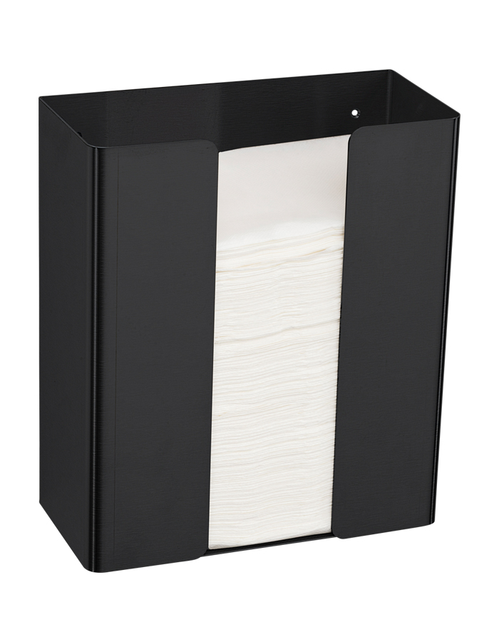 Proox One dispenser voor papieren handdoeken hoog zwart