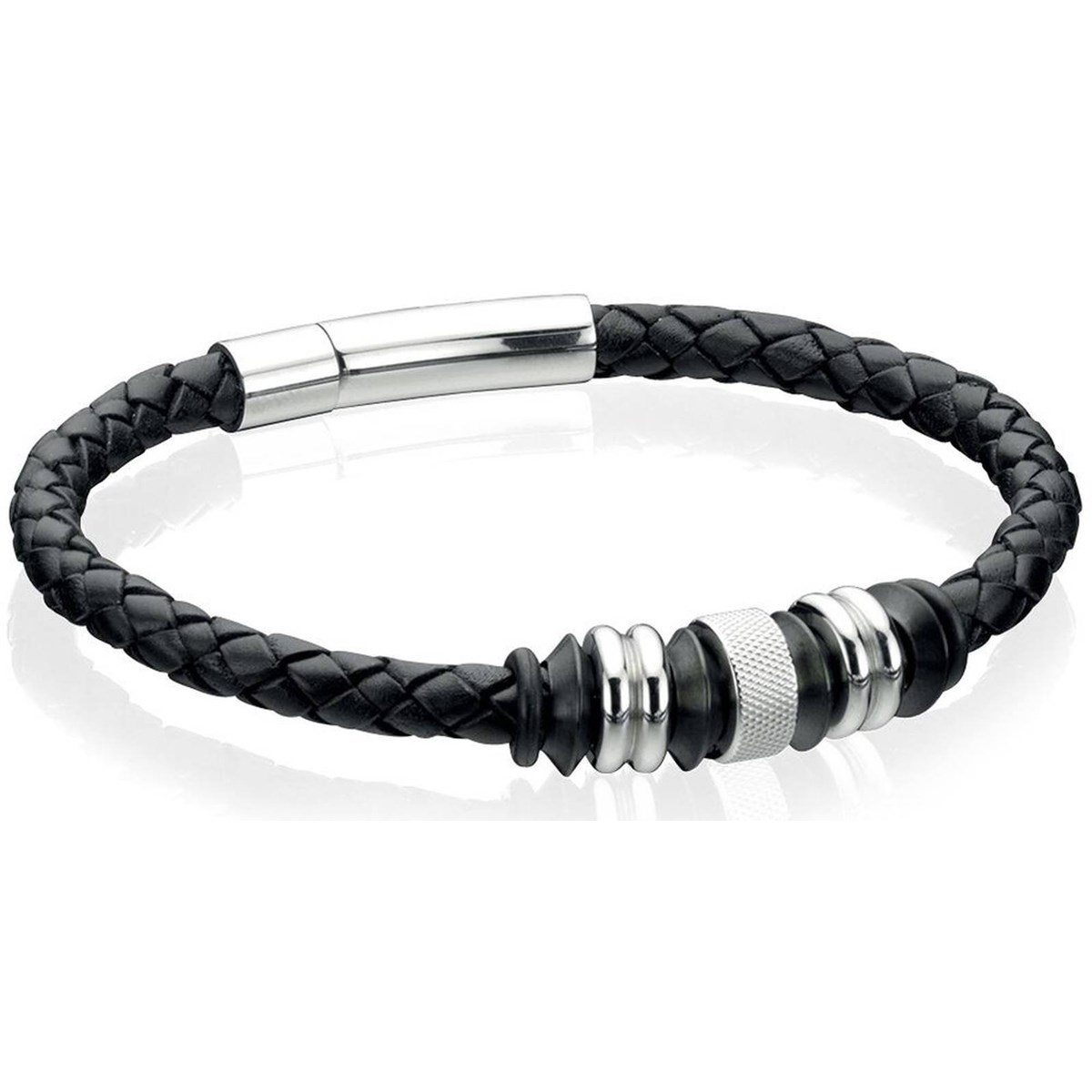 Bracelets cuir en acier inoxydable