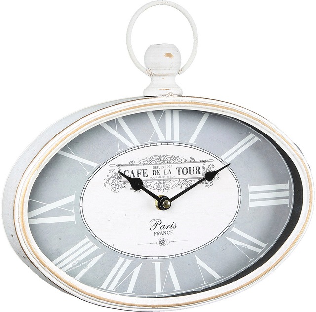 Ambiente Haus Wanduhr »Wanduhr ovale 29cm«