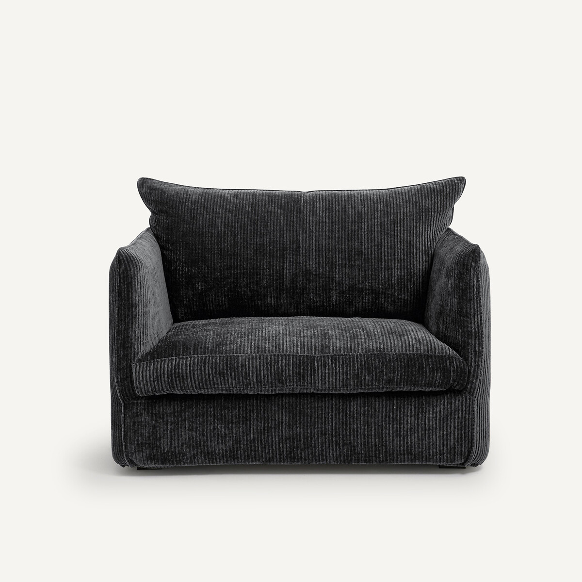 AM.PM<br>Fauteuil XL em geribd fluweel, Néo Chiquito