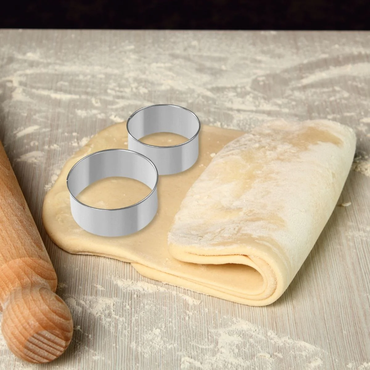 Lot de 2 emporte-pièces ronds pour beignet Emporte-pièces Zenker