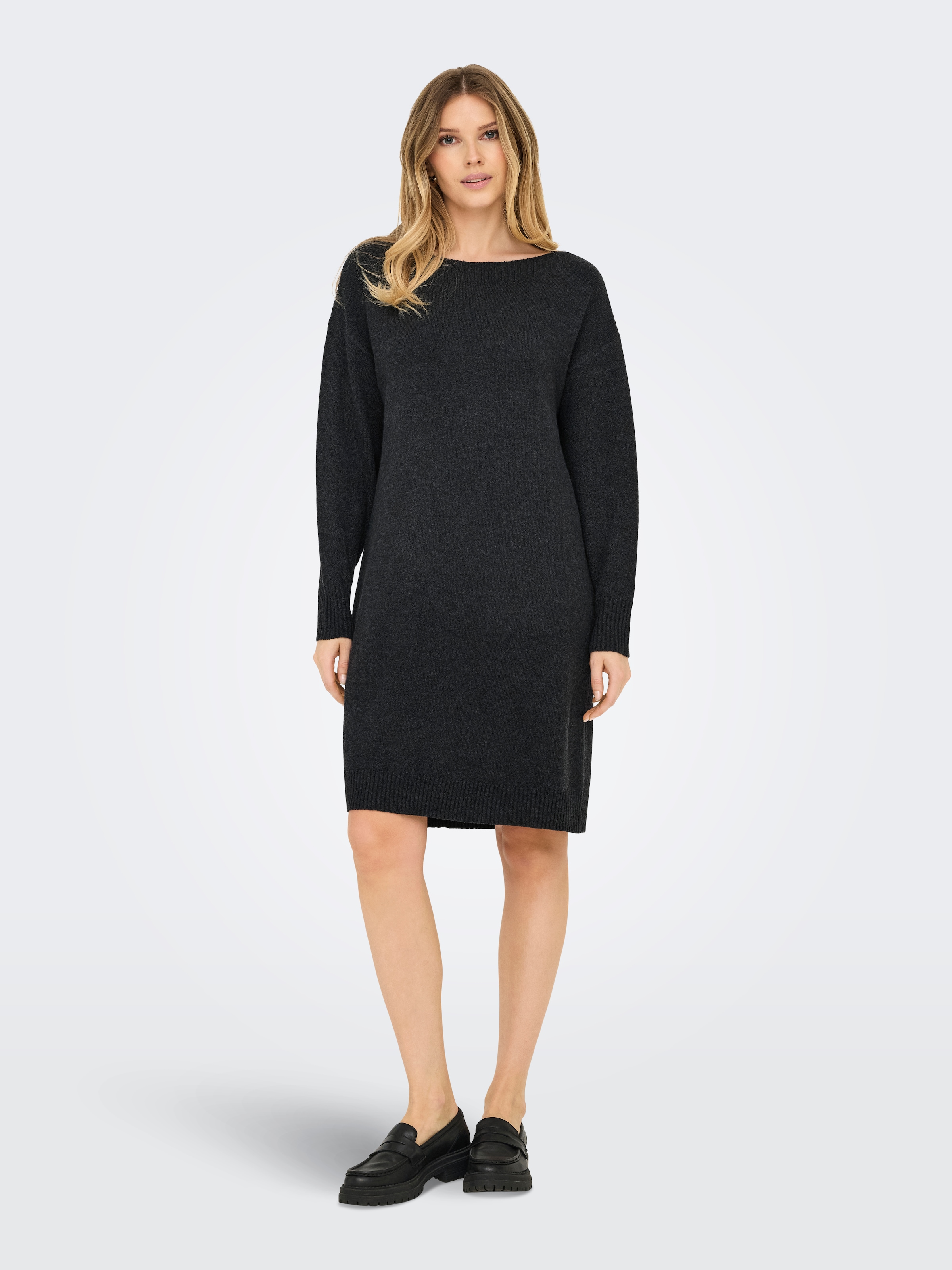 ONLY Midikleid »ONLGLORIA LS BOATNECK DRESS EX KNT« Sommerkleid