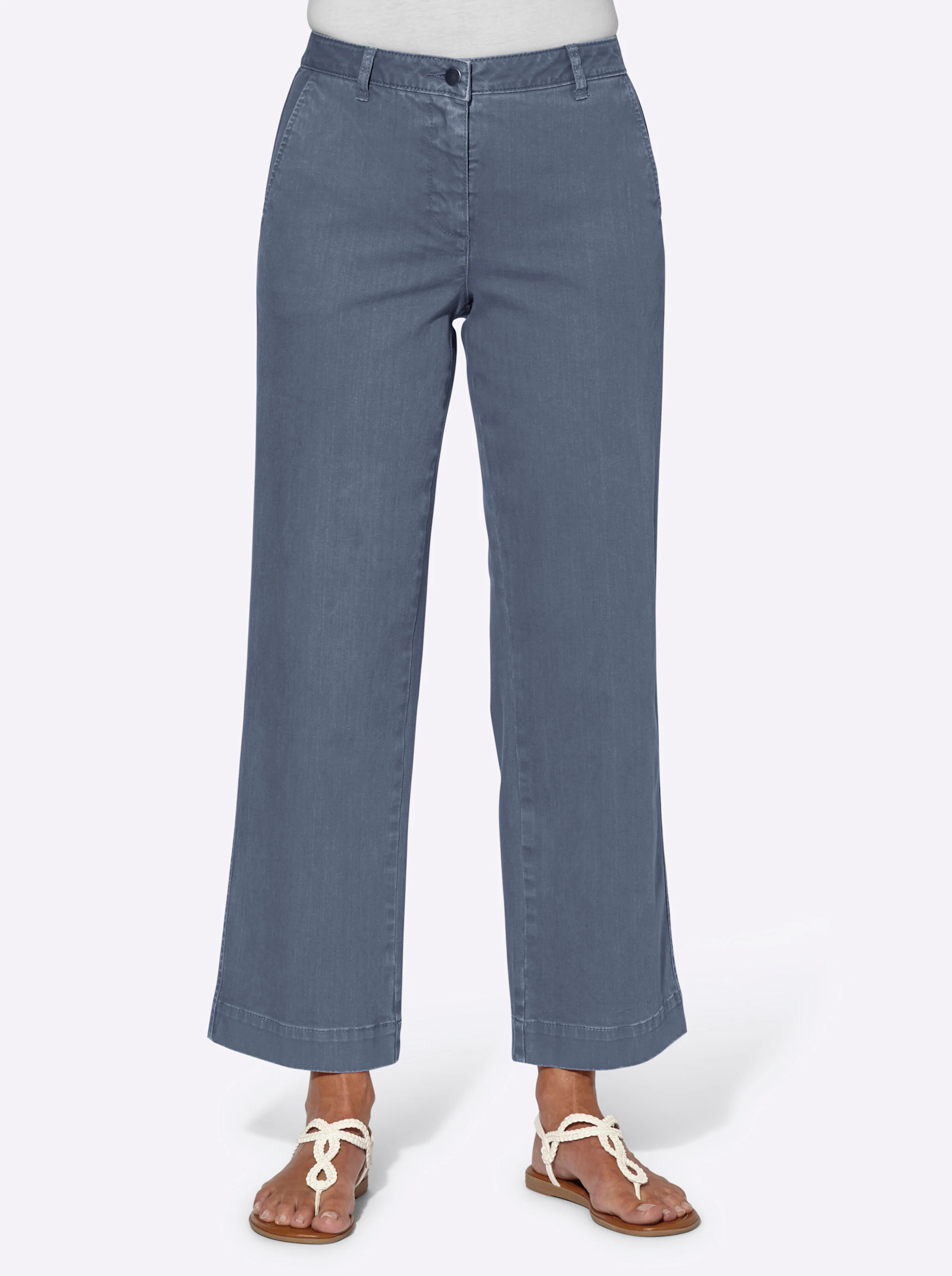 Culotte in rauchblau