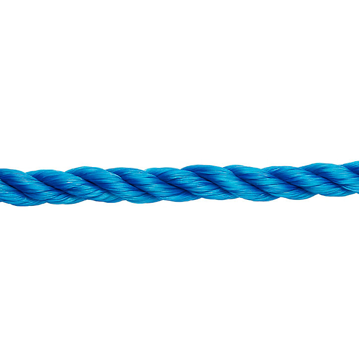 Corde torsadée en polypropylène bleue DIALL ø12 mm, 20 m