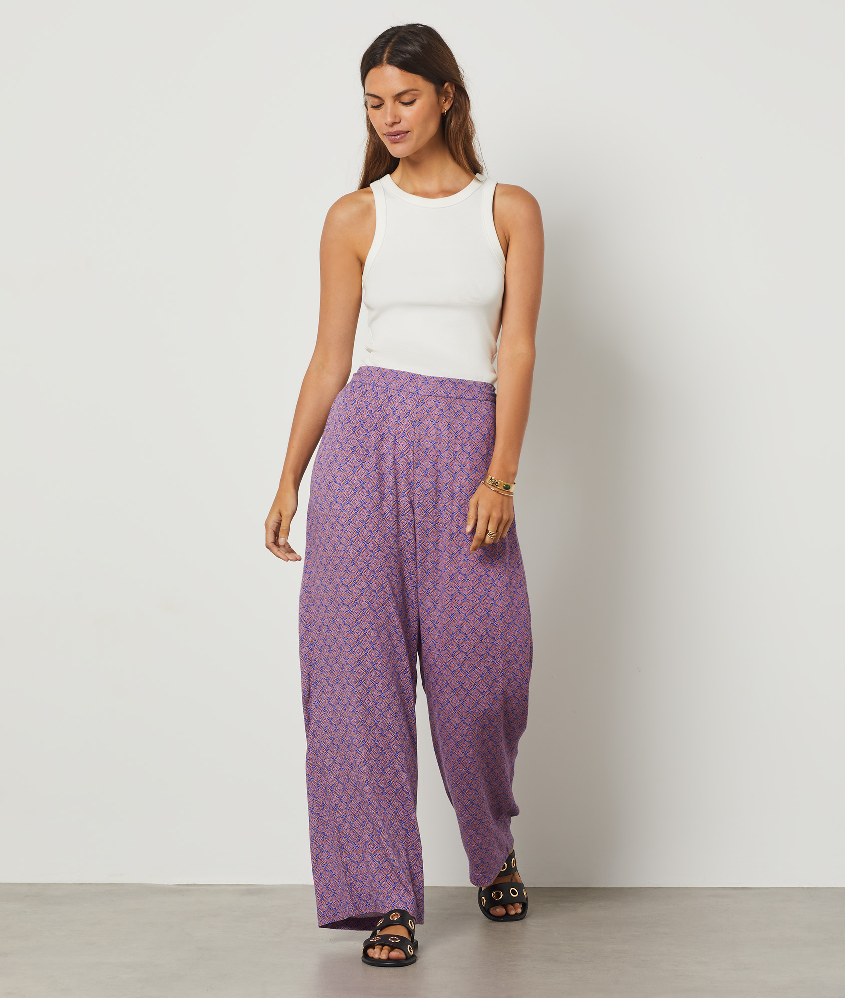 Pantalon fluide coupe large