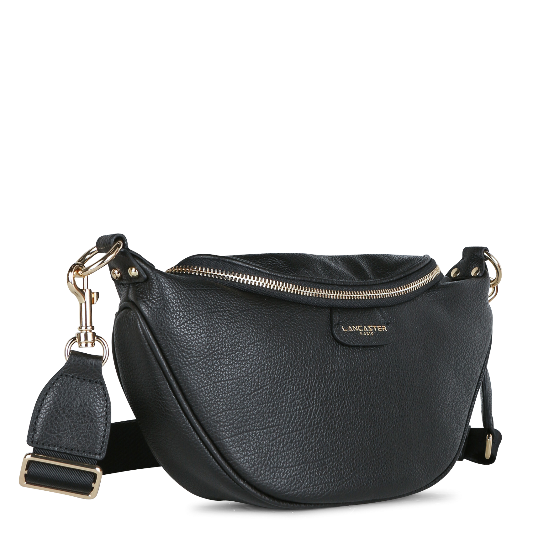 DUNE - Sac banane en cuir grainé| Noir