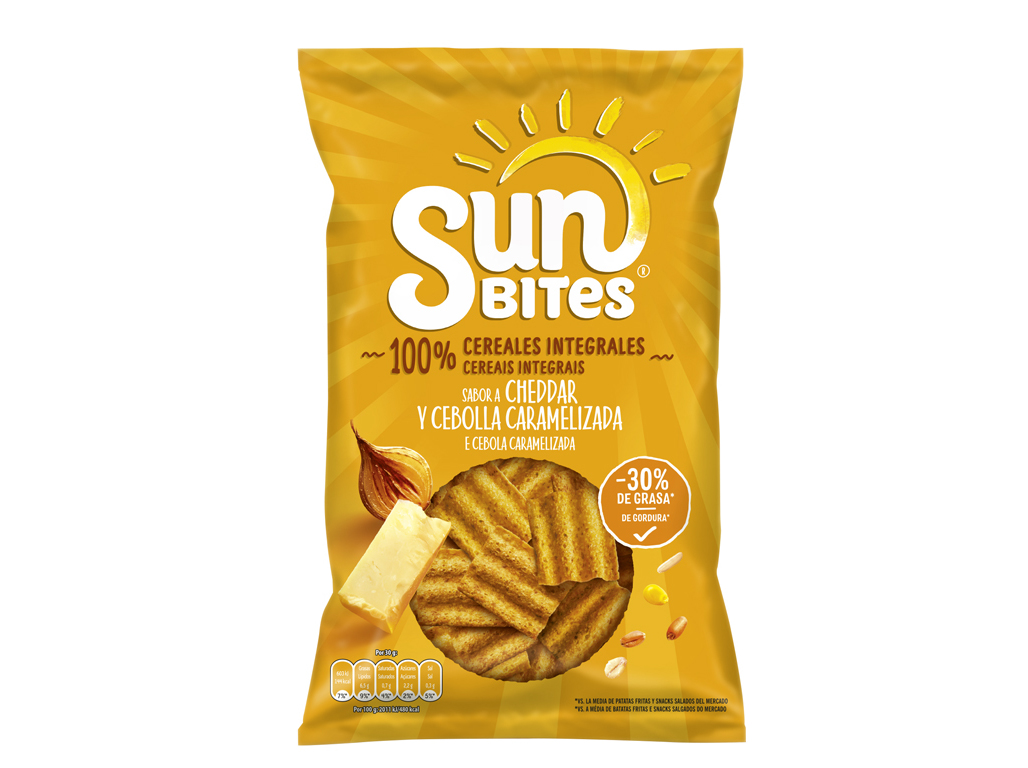 APERITIVO SUNBITES QUEIJOCHEDDAR CEBOLA CARAMELO 95G