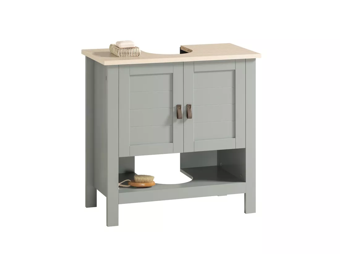 Meuble Sous Lavabo Meuble Sous Vasque Housse Colonne Lavabo 60x30x60 Cm, BZr69-ii-hg