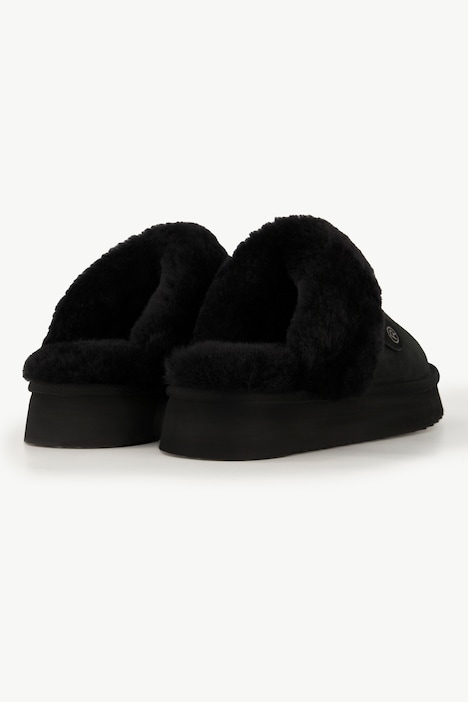 Rohde Hausschuhe, Veloursleder, Lammfellfutter