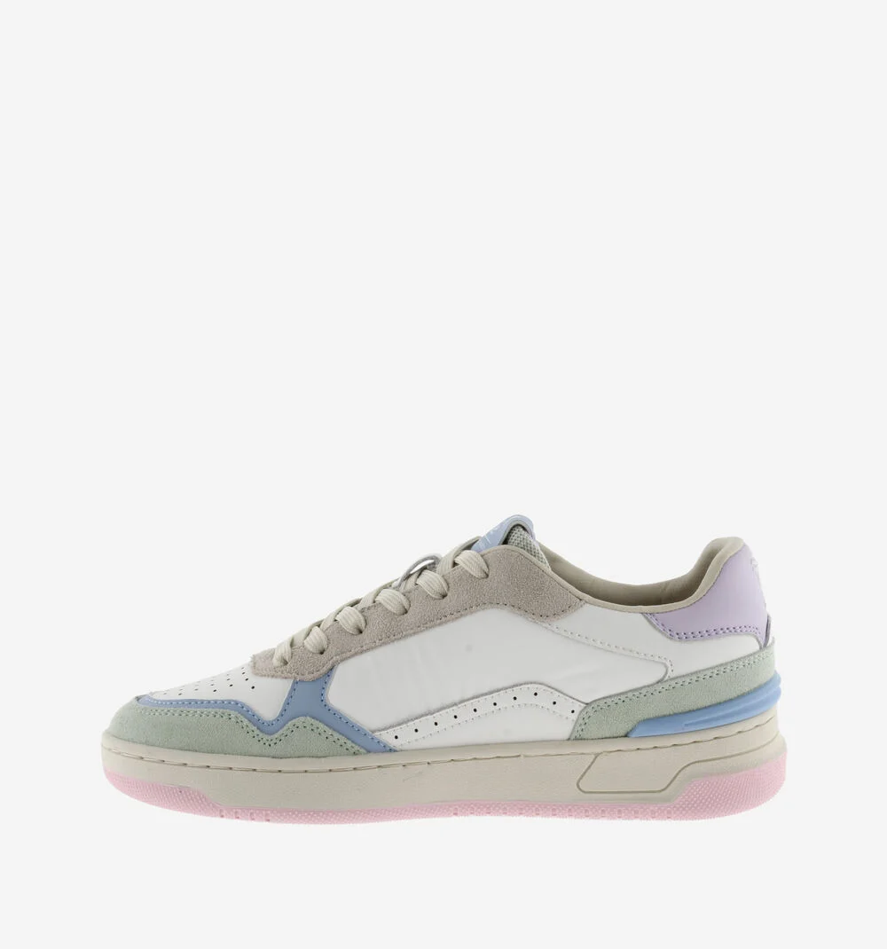C80 - CASUAL PATCH COLORS Baskets rétro unisexes multicolores LILA