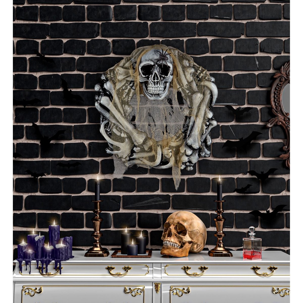 Halloween Botten Krans 50cm
