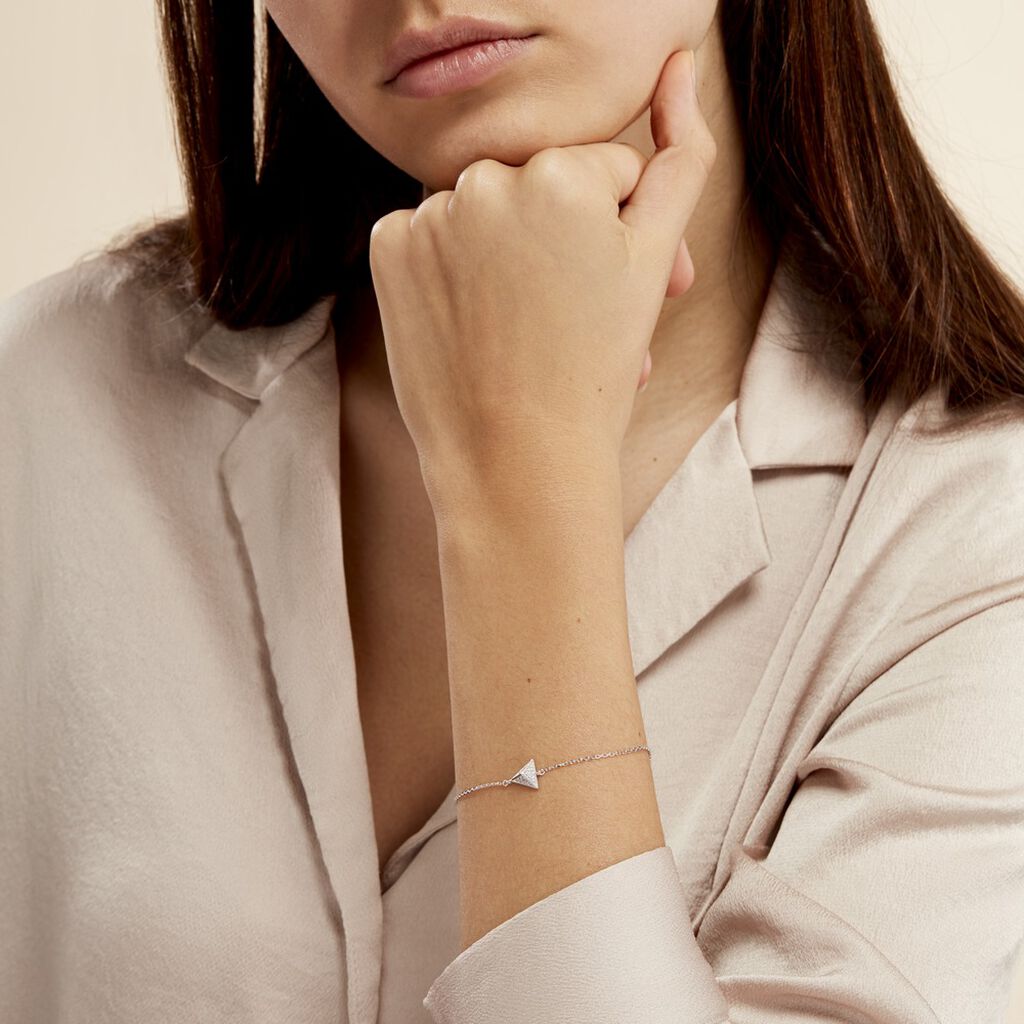 Bracelet Cleofa Argent Blanc Oxyde De Zirconium
