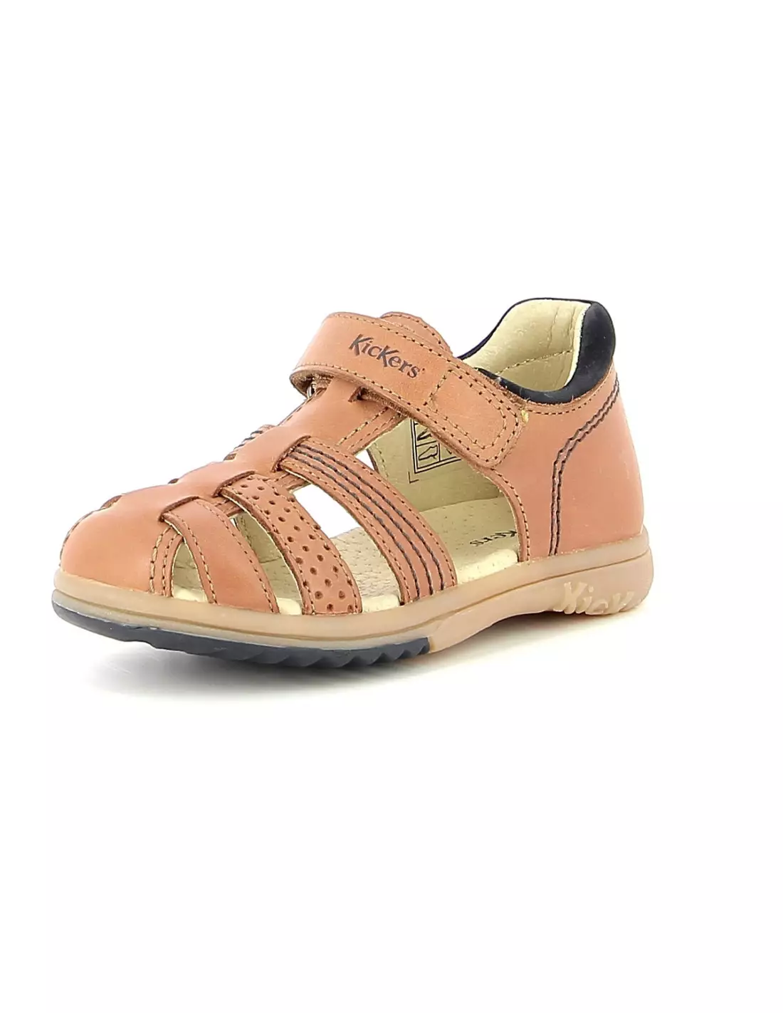 KICKERS PLATIBACK - Sandales & nu-pieds Camel