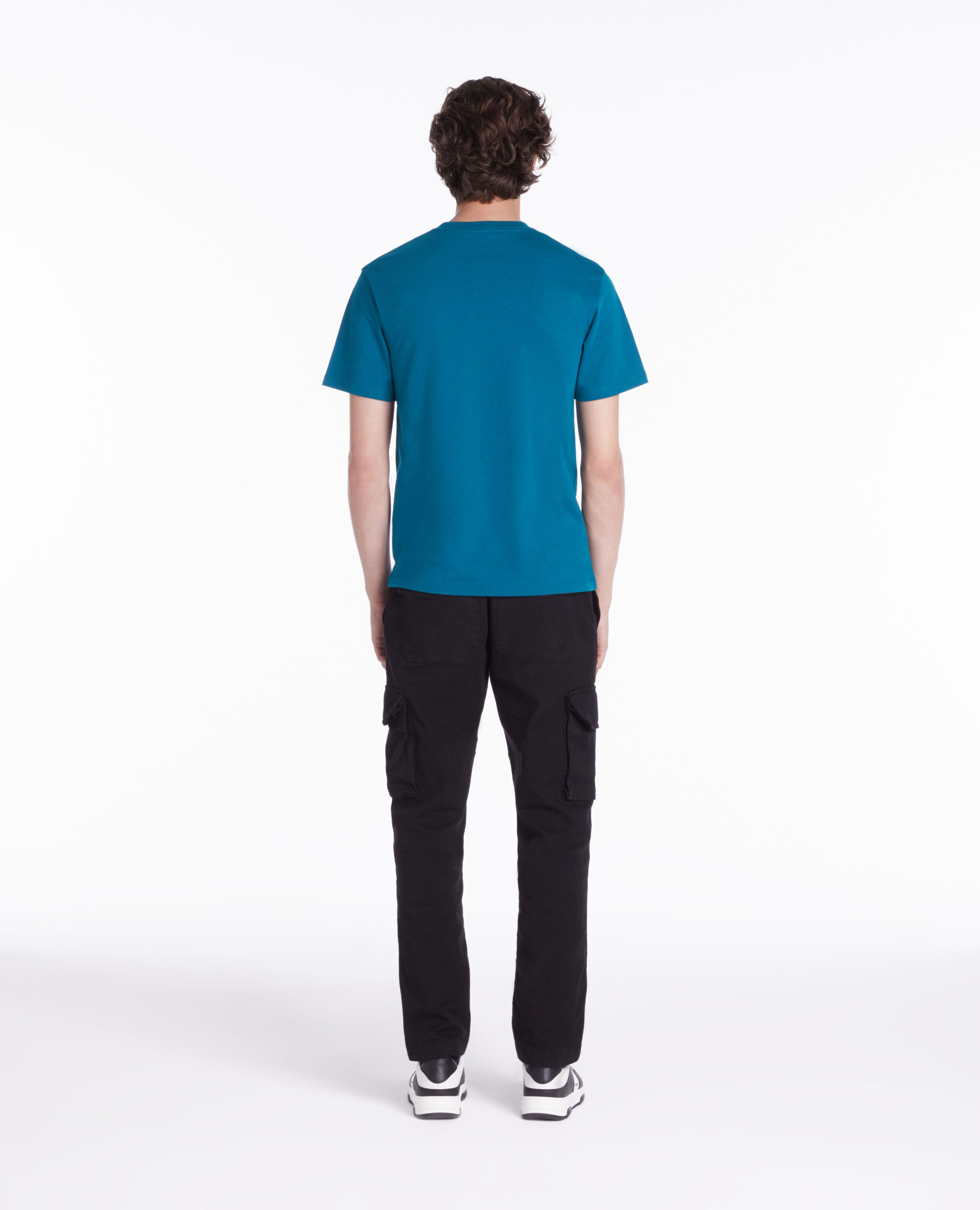 T-shirt bleu avec logo